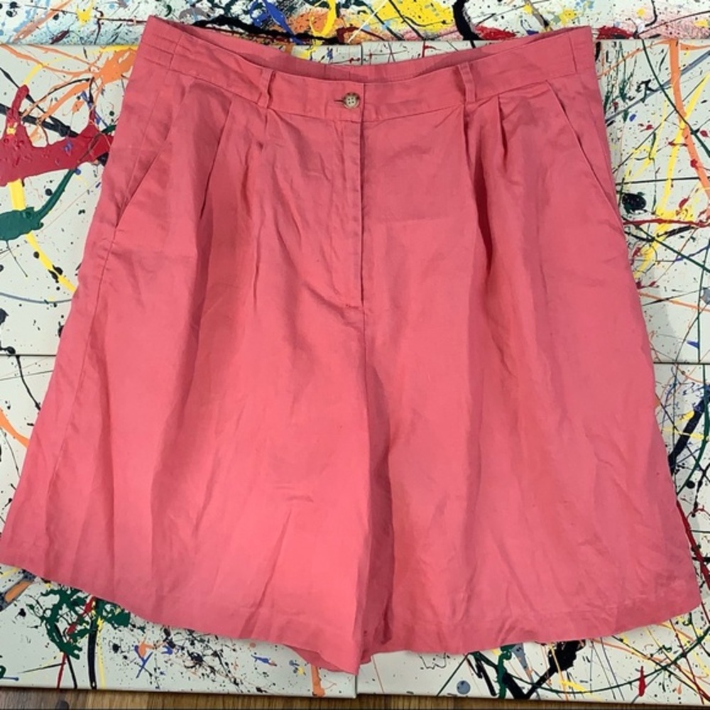 Talbots Petites pink Bermuda shorts.